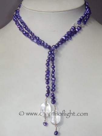 Pearl Lariat Necklace